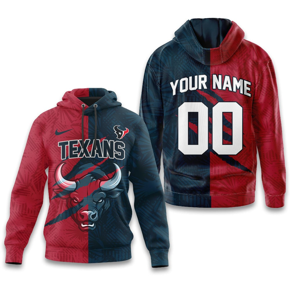 HT Premium NFL Split Color Hoodie DDT HLPHUONG