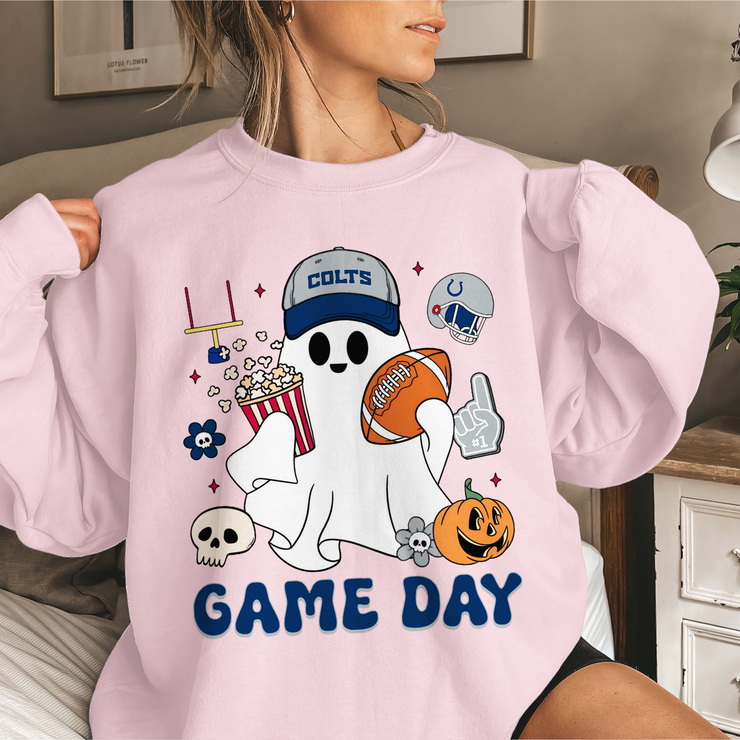 IC Game Day Football Ghost Sweatshirt DDT NTL