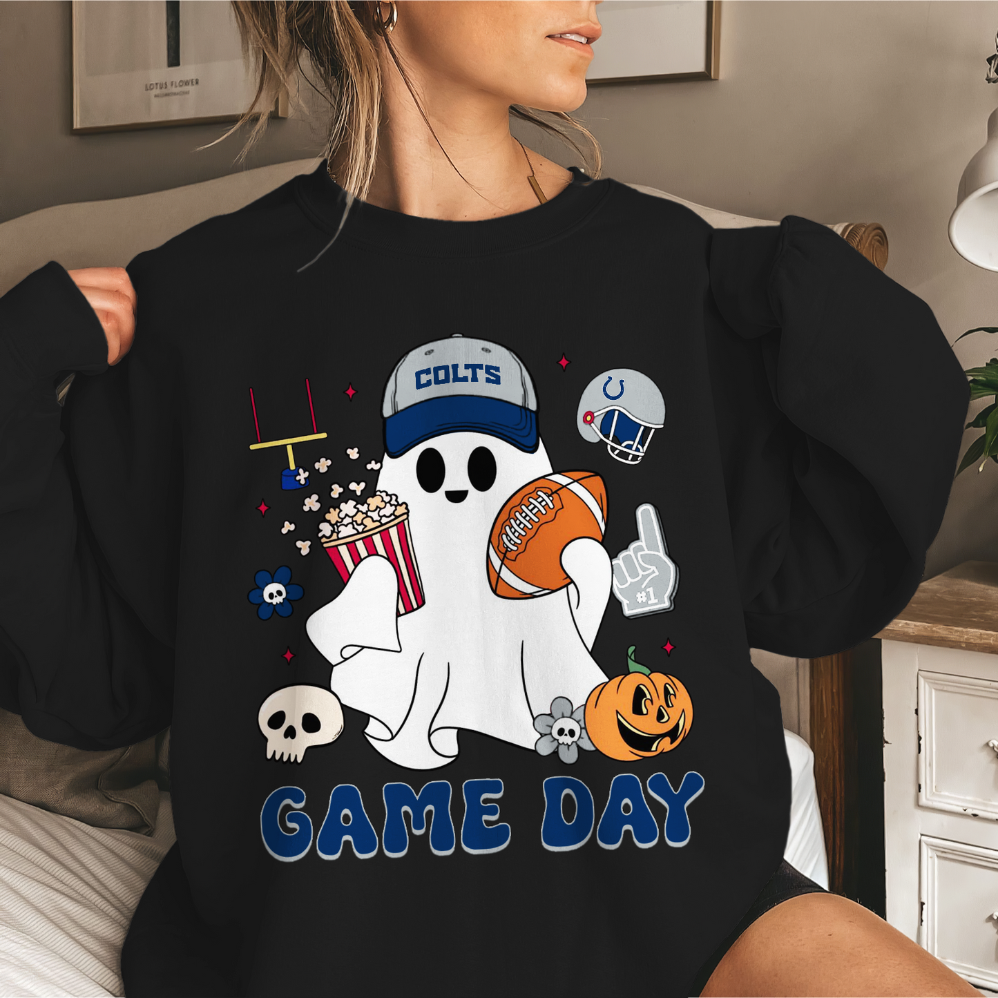 IC Game Day Football Ghost Sweatshirt DDT NTL