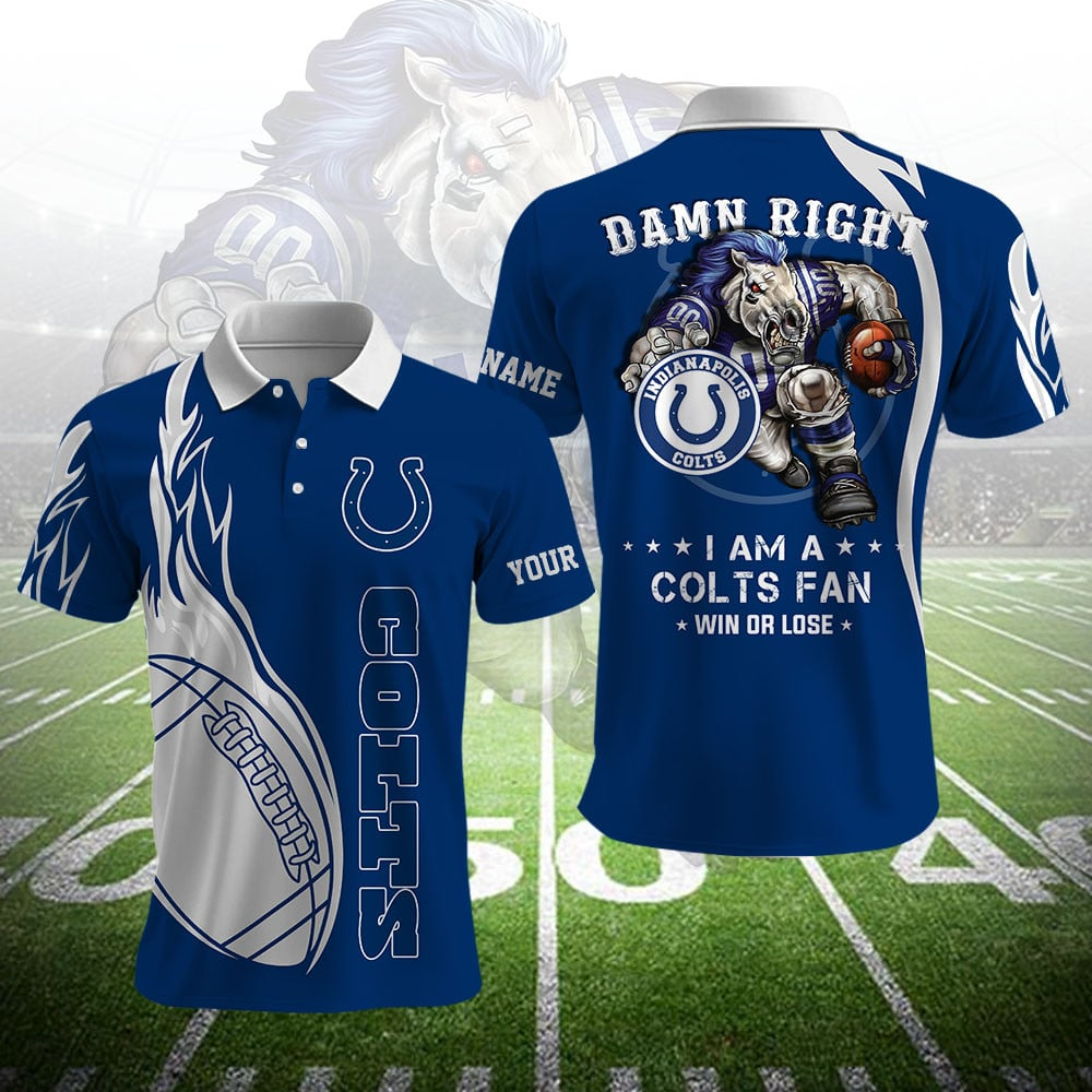 IC NFL Team Mascot Polo Shirt DDT NTL