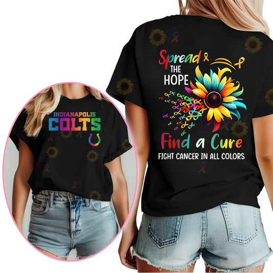 IC Premium NFL Rainbow Cancer Awareness Shirt DDT HLP