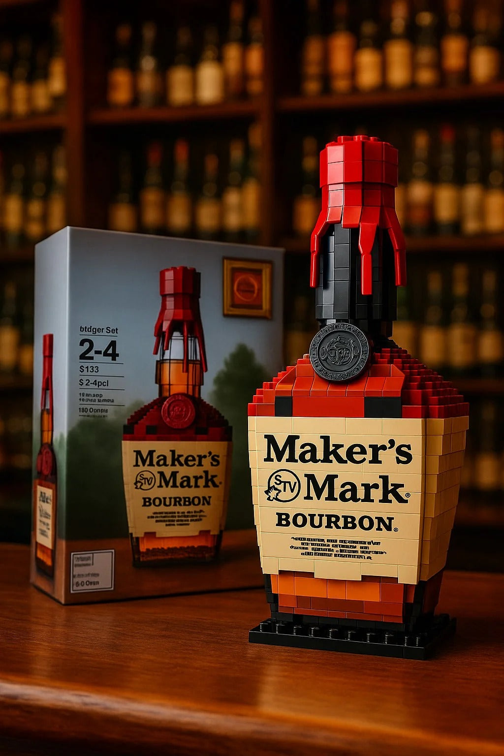 2025 Jizai Creative Design XS Building Block Sets Assembling Wine Bottle Ornaments for Factory Wholesale DDT CTND
