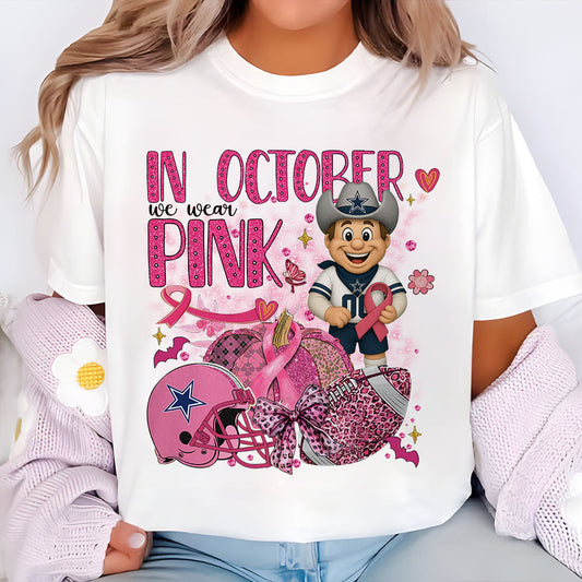 In October We Are Pink NFL DAL 2D Shirt DatND DVT