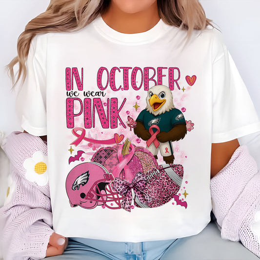 In October We Are Pink NFL PHI 2D Shirt DatND DVT