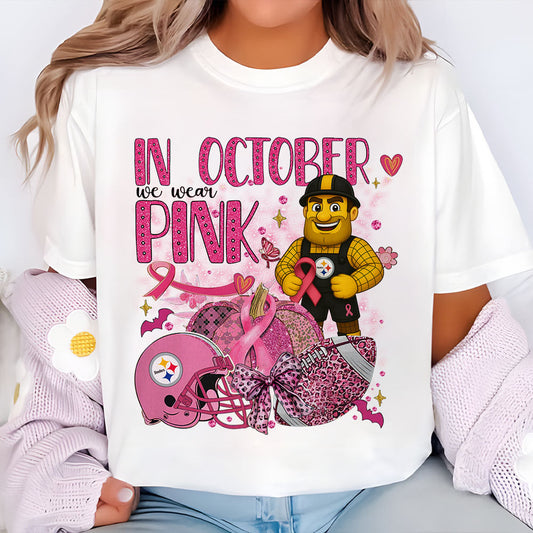 In October We Are Pink NFL PIT 2D Shirt DatND DVT
