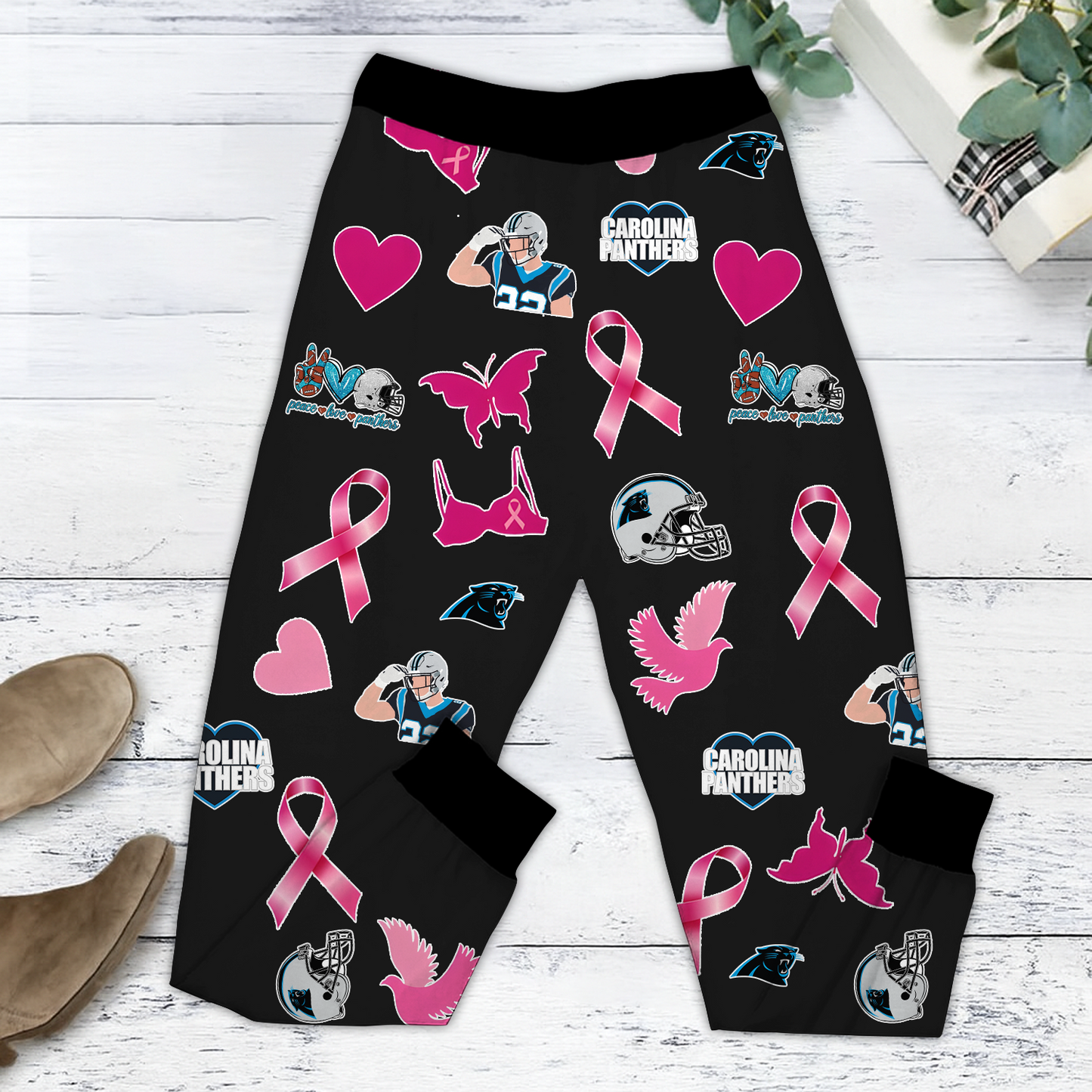 In October We Wear Pink And Watch CAR NFL Pajamas Set DatND DVT
