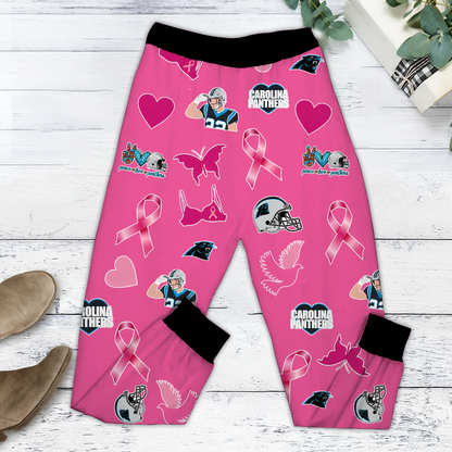 In October We Wear Pink And Watch CAR NFL Pajamas Set DatND DVT