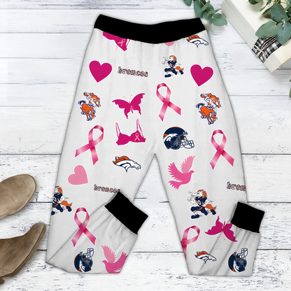 In October We Wear Pink And Watch DEN NFL Pajamas Set DatND DVT