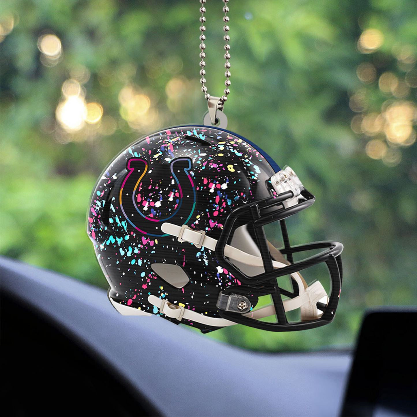 IND x NFL Custom Shape 2-sided Car Ornament DATND TANTD