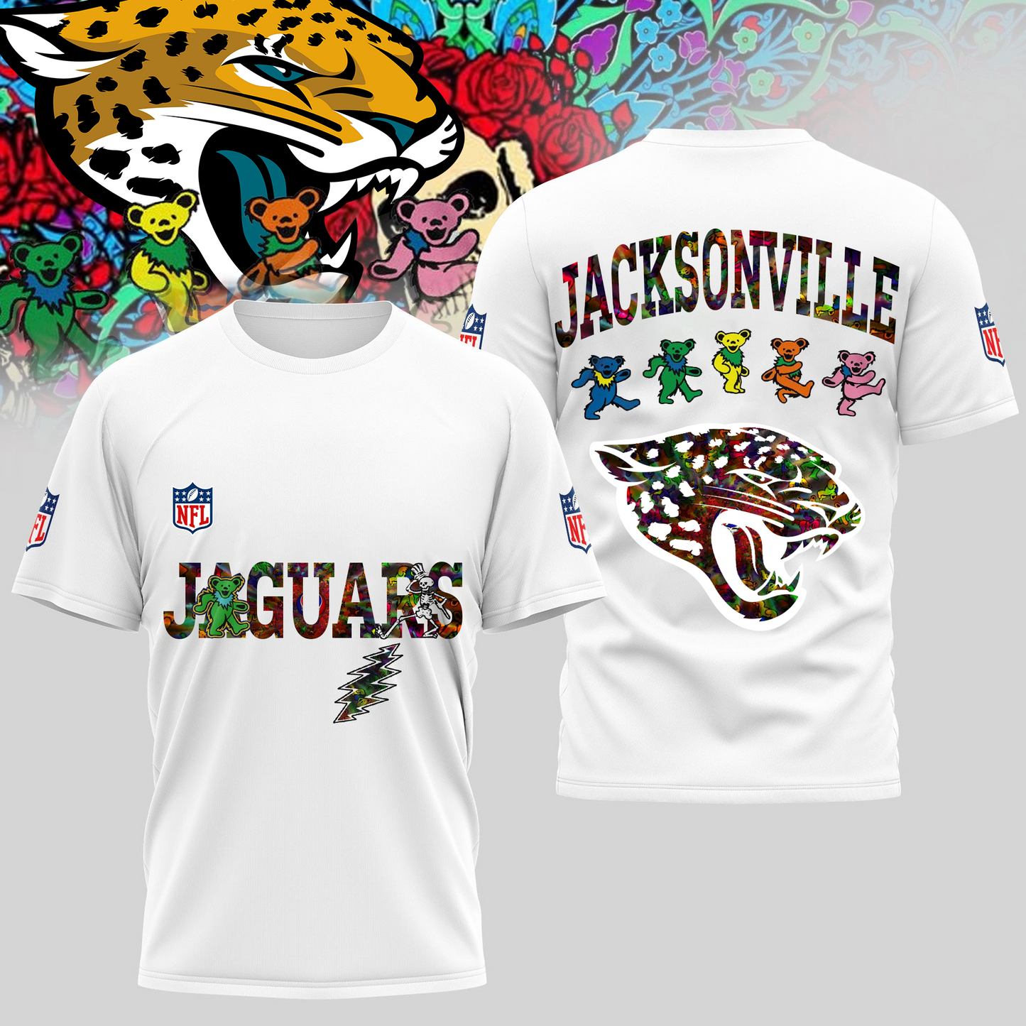 JJ Premium NFL Dancing Bear T-Shirt DDT HLPHUONG