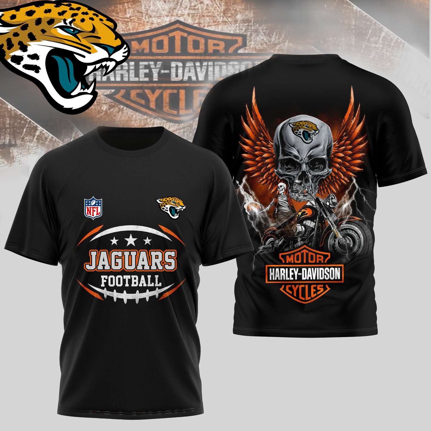 JJ Premium NFL Motorcycle 3D Shirt DDT CTND