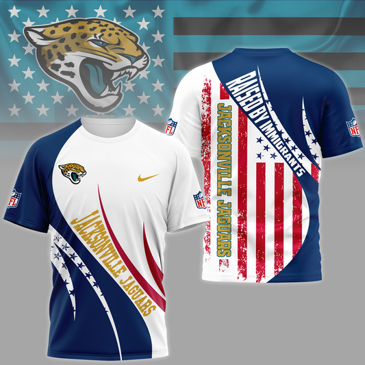 JJ Premium NFL Raised By Immigrants 3D Shirt DDT NTL