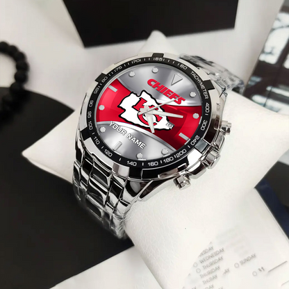 KC x NFL Alloy Men Quartz Watch - Custom Name DATND TANTD