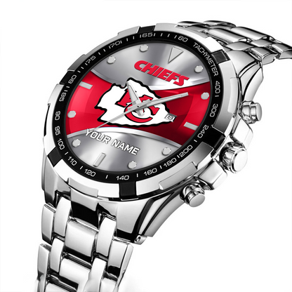 KC x NFL Alloy Men Quartz Watch - Custom Name DATND TANTD