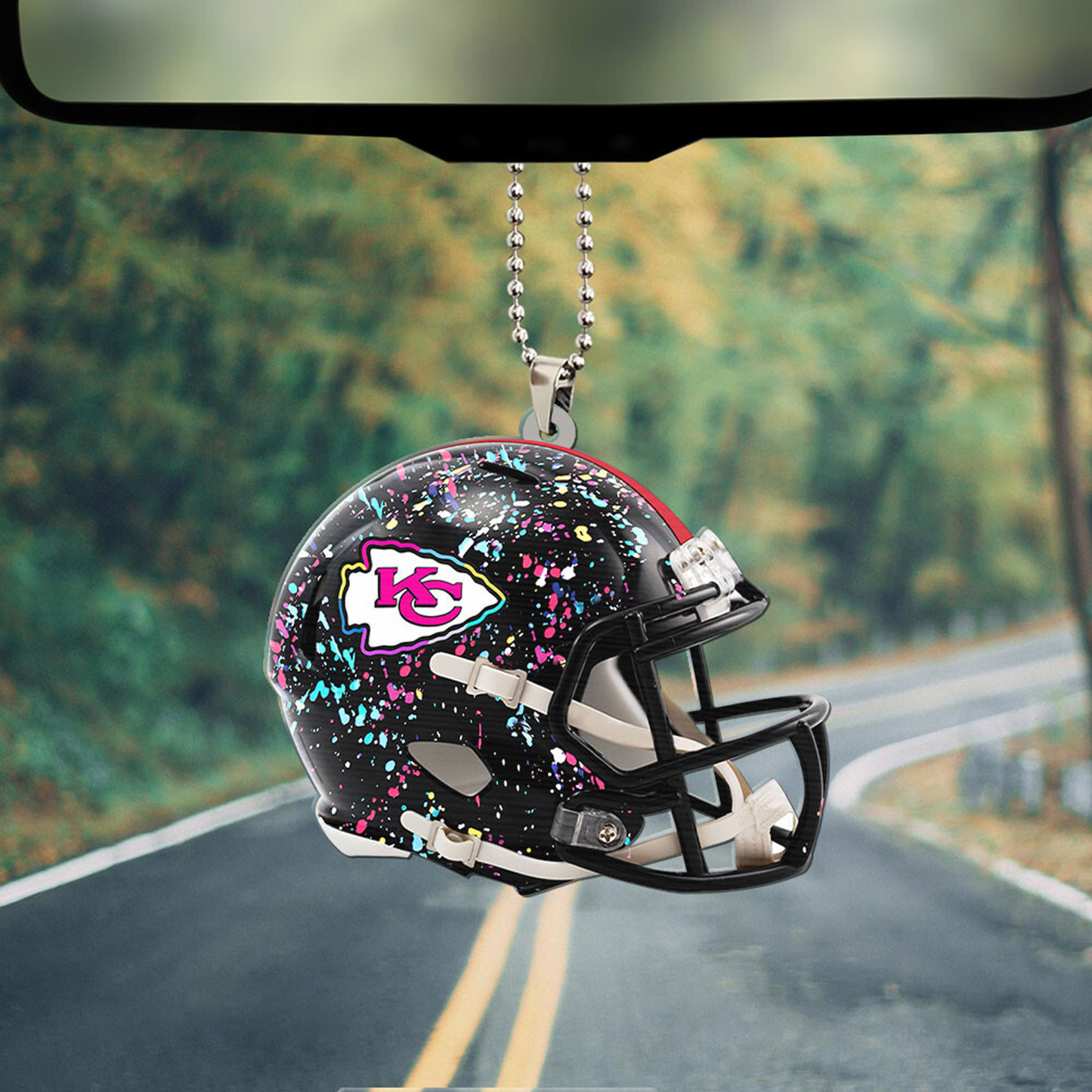KC x NFL Custom Shape 2-sided Car Ornament DATND TANTD