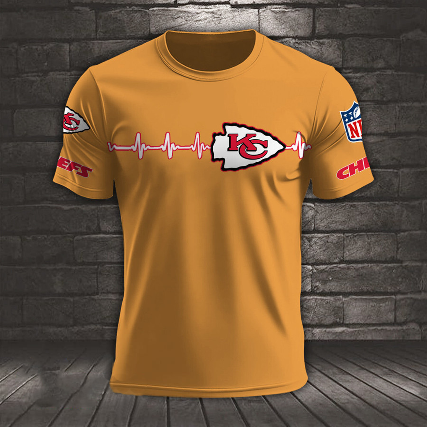 KC x NFL Heart Rate Map Special 3D Shirt DatND ThuongNH