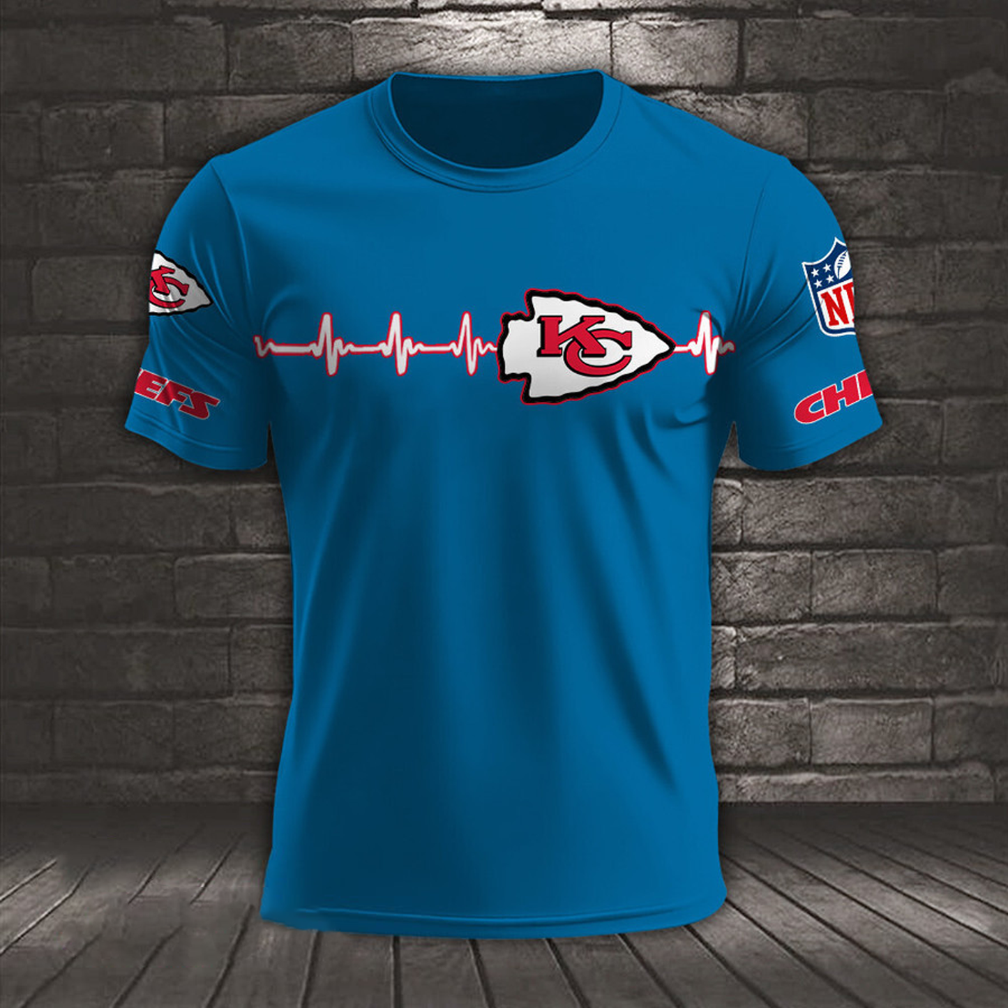 KC x NFL Heart Rate Map Special 3D Shirt DatND ThuongNH