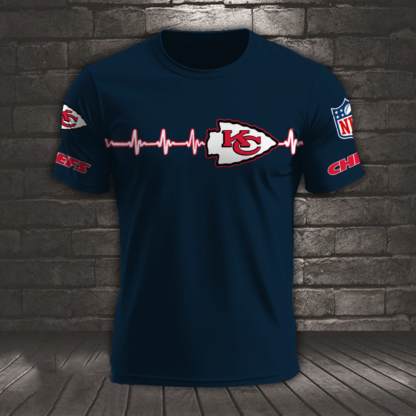 KC x NFL Heart Rate Map Special 3D Shirt DatND ThuongNH