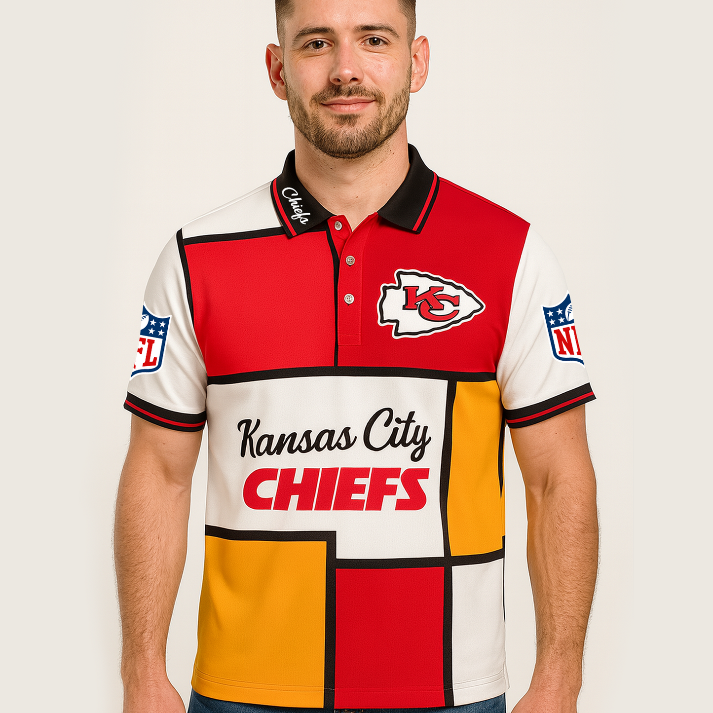KC x NFL Polo Shirt Mondrian TUANND TANTD