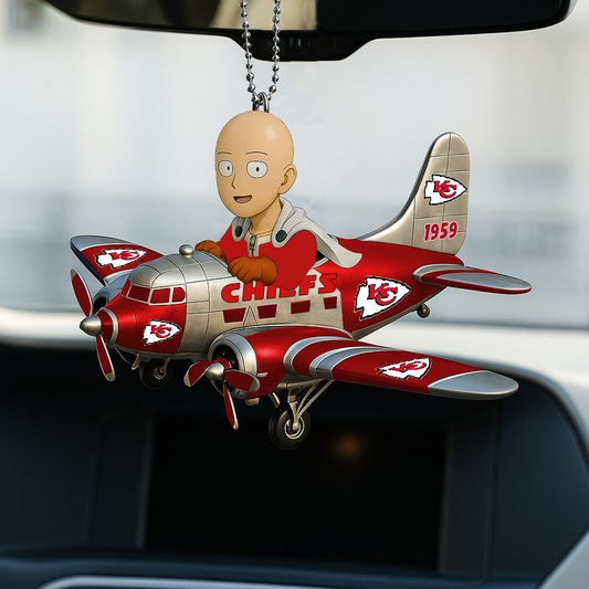 KCC NFL x One-Punch Man Premium Car Hanging Ornament DDT HLP
