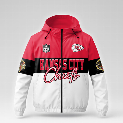 KCC Premium NFL Fan Pride Windbreaker Jacket DDT NTL