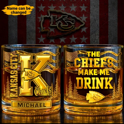 KCC Premium NFL Golden Whiskey Fan Glass DDT HLPhuong