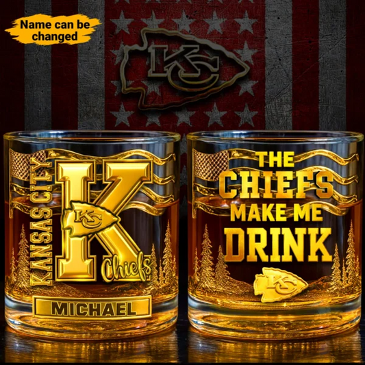 KCC Premium NFL Golden Whiskey Fan Glass DDT HLPhuong