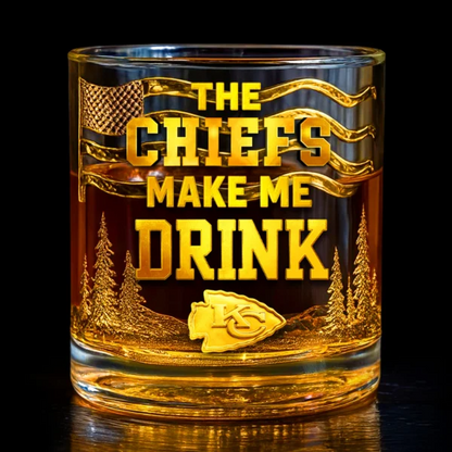 KCC Premium NFL Golden Whiskey Fan Glass DDT HLPhuong