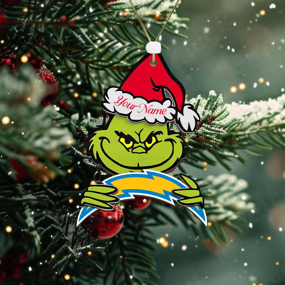 LAC NFL x Grin Christmas Ornament DDT HLP
