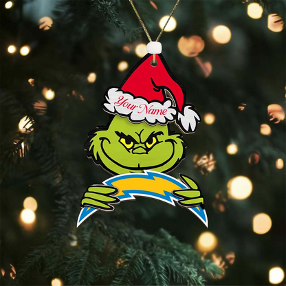 LAC NFL x Grin Christmas Ornament DDT HLP
