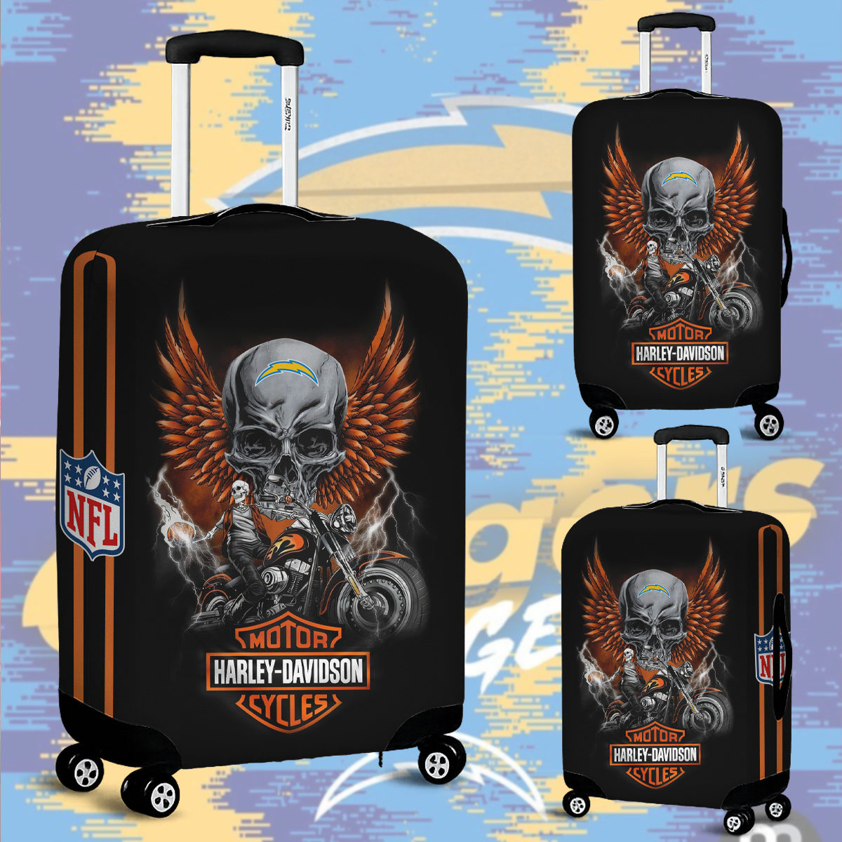 LAC NFL x Motorcycle Luggage Cover Suitcase Protector DDT CTND
