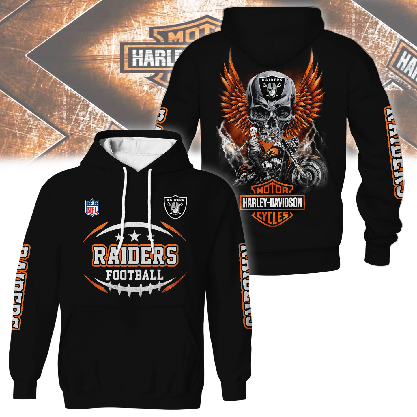 LVR Premium NFL Motorcycle 3D Shirt DDT CTND