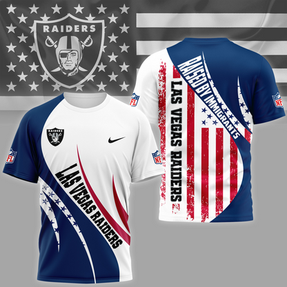 LVR Premium NFL Raised By Immigrants 3D Shirt DDT NTL