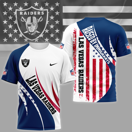 LVR Premium NFL Raised By Immigrants 3D Shirt DDT NTL