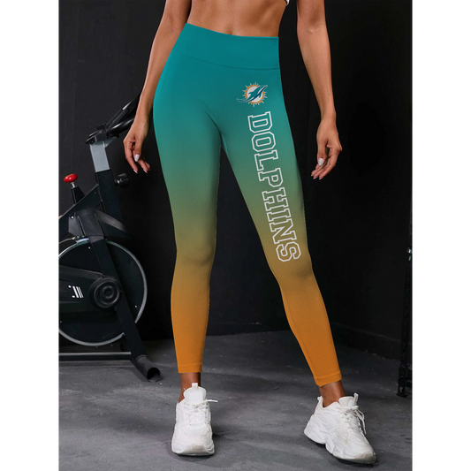 MIA x NFL High Waist Push Up Printed Leggings DATND TANTD