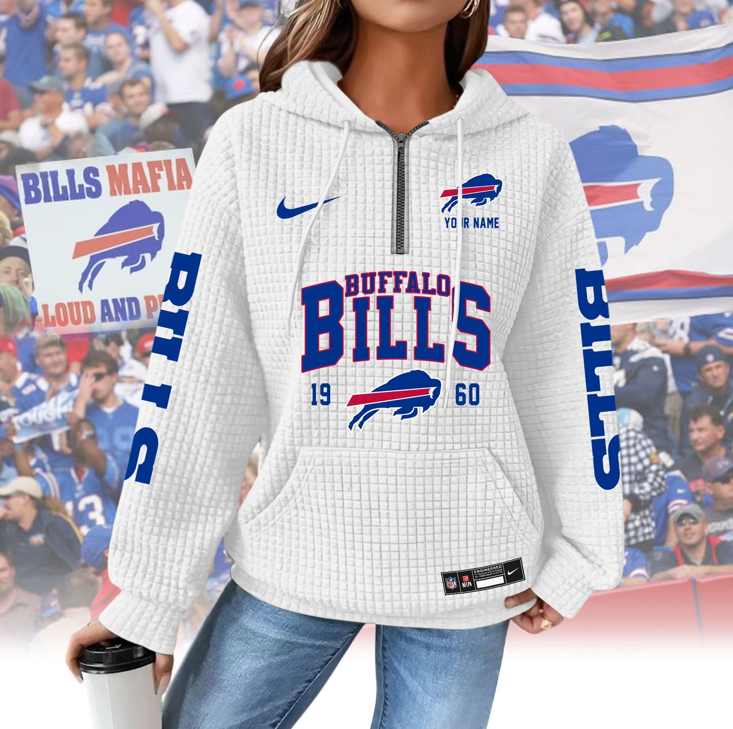 BB Premium NFL Waffle Hoodie DDT CTND