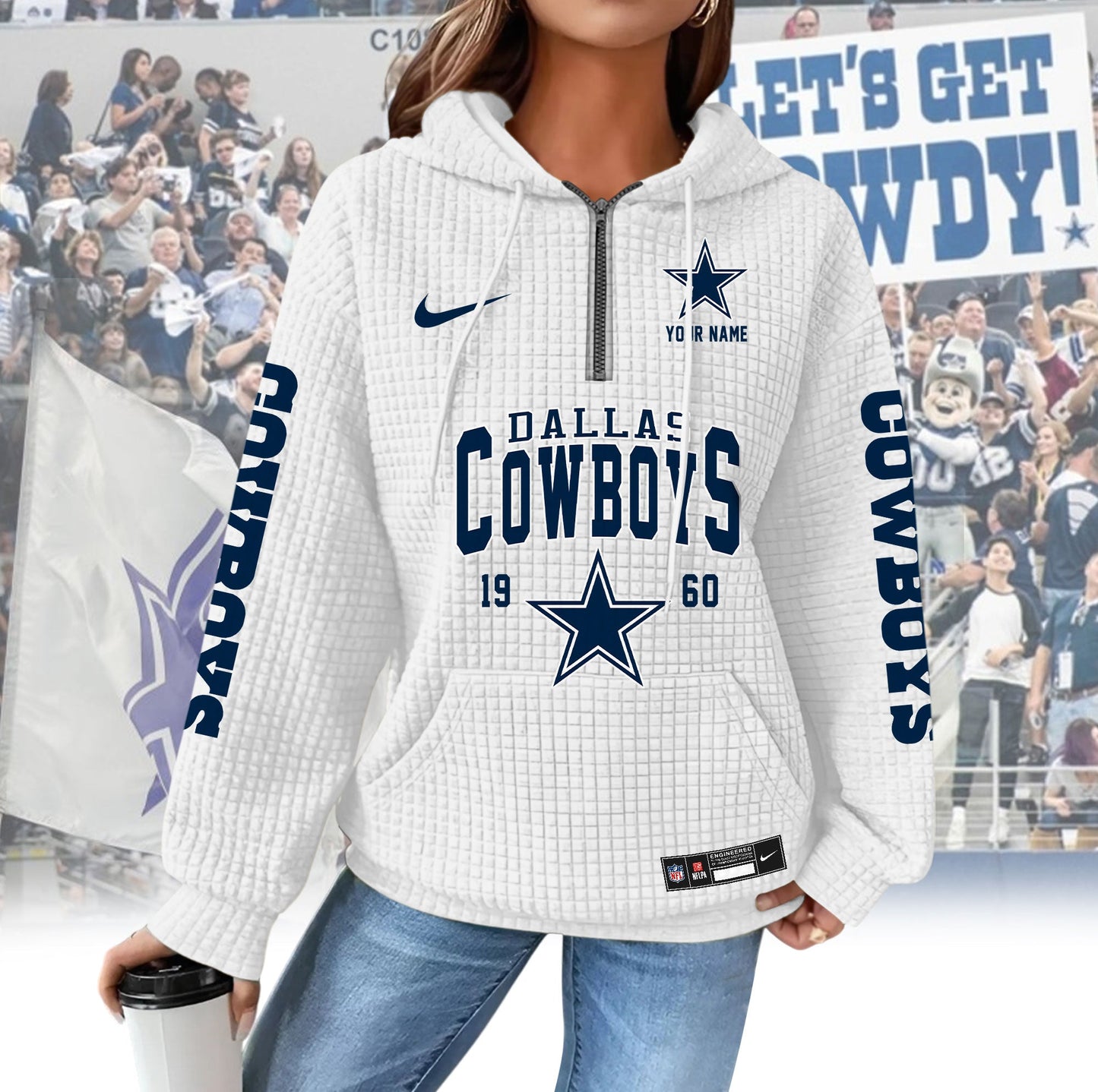 DC Premium NFL Waffle Hoodie DDT CTND