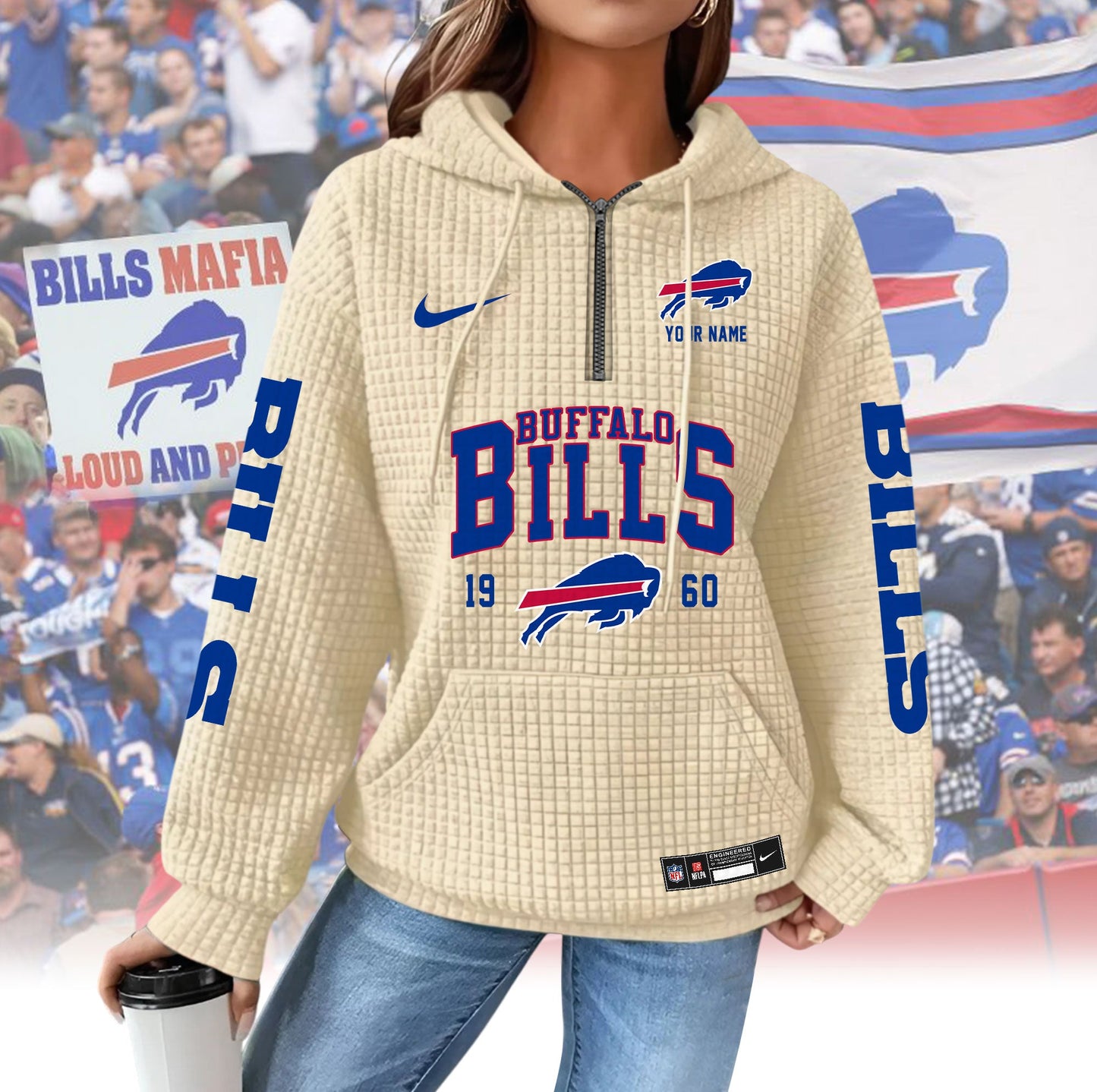 BB Premium NFL Waffle Hoodie DDT CTND