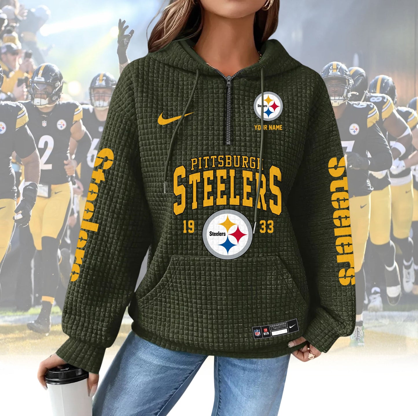 PS Premium NFL Waffle Hoodie DDT CTND