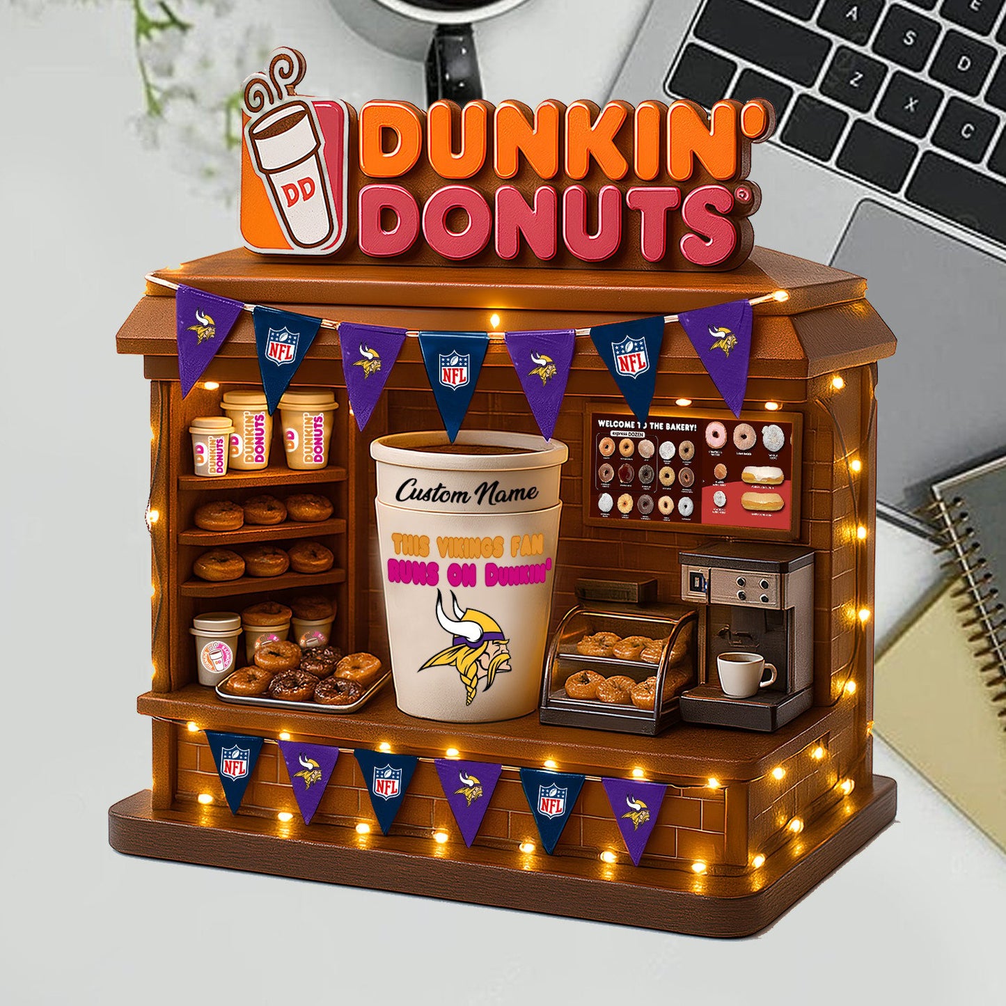 MV Acrylic Block - NFL x Dunkin Donuts Gift For Fans DDT CTND