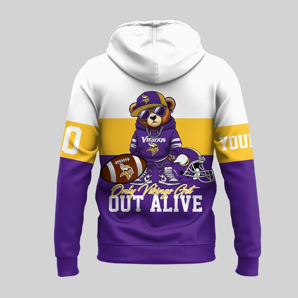 MV Premium NFL Customizable Teddy Bear Hoodie DDT HLPHUONG