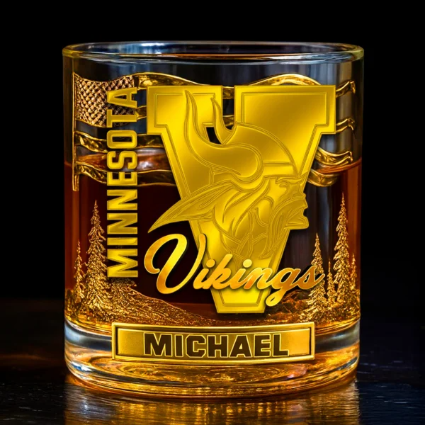MV Premium NFL Golden Whiskey Fan Glass DDT HLPhuong