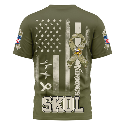 MV Premium NFL Salute to Service Camo 3D Shirt DDT CTND