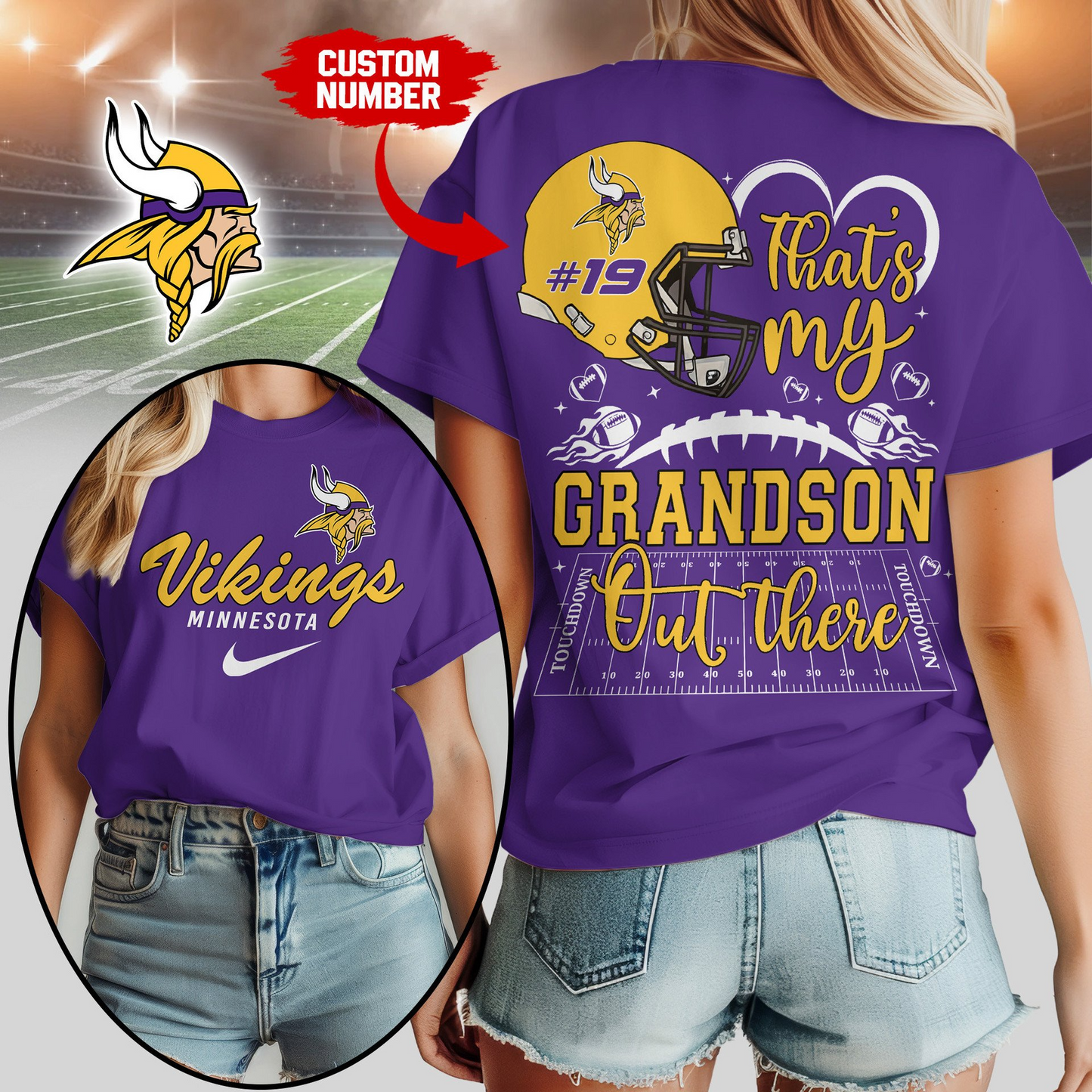 MV Premium NFL That My Grandson Out There Shirt DDT NTL