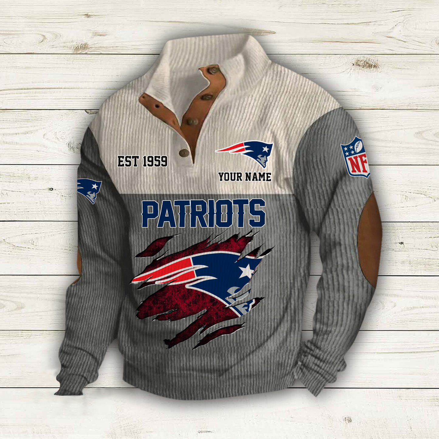 NE x NFL Custom Name Sport Sweatshirt DatND DVT