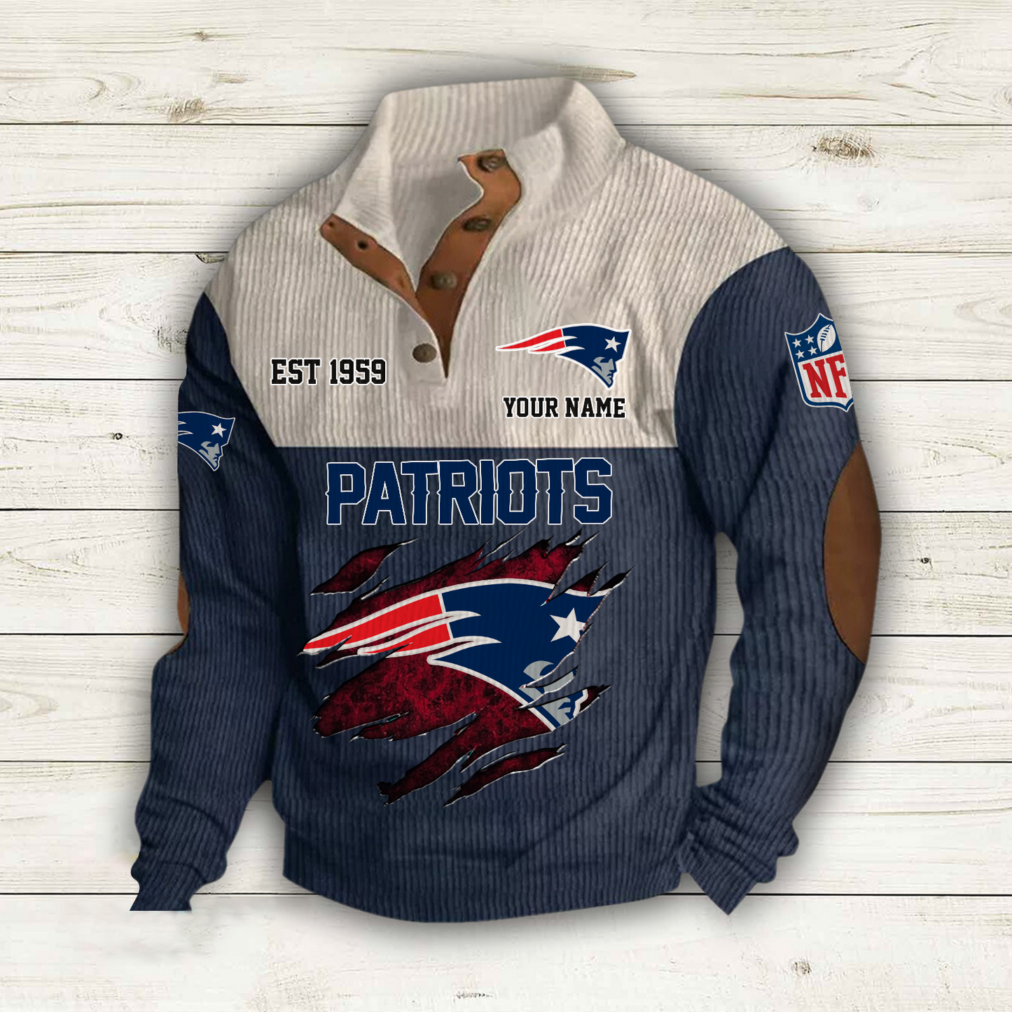 NE x NFL Custom Name Sport Sweatshirt DatND DVT