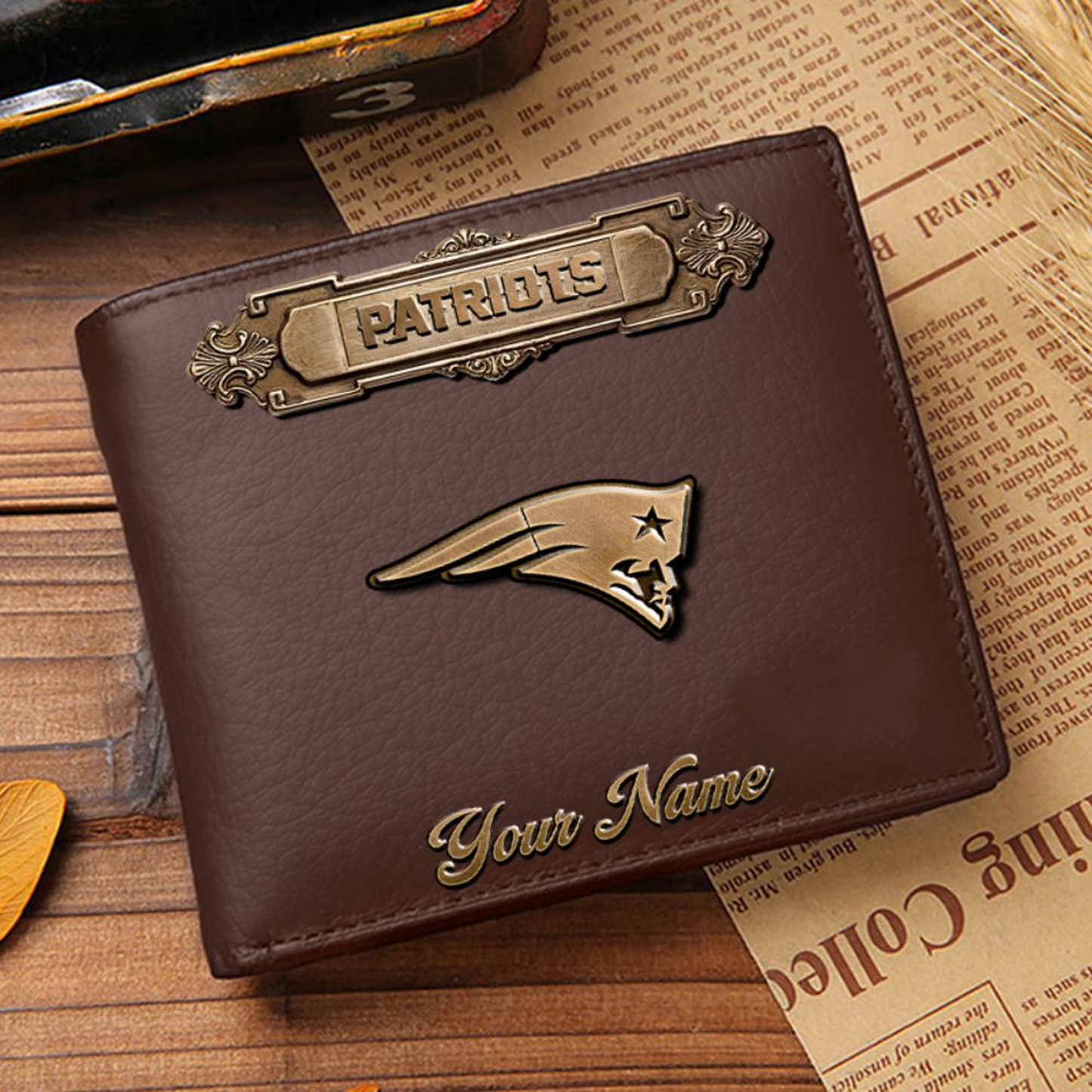 NE x NFL Premium Leather Wallet DatND DVT