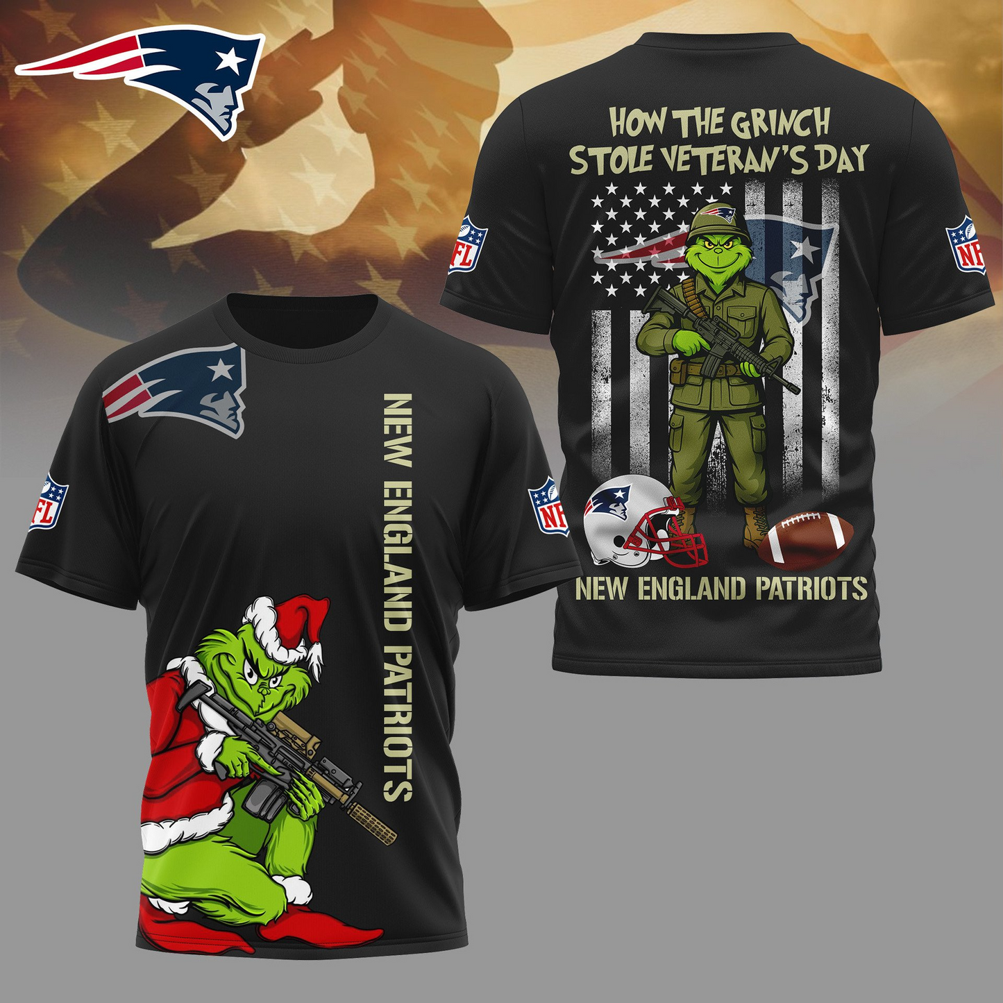 NEP Premium NFL The Grinch Salute Veterans DDT CTND