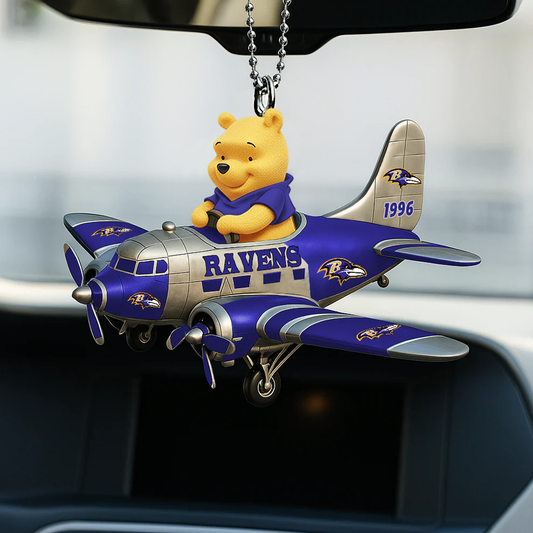 NFL BR x Winnie The PH Premium Car Hanging Ornament DDT NTL