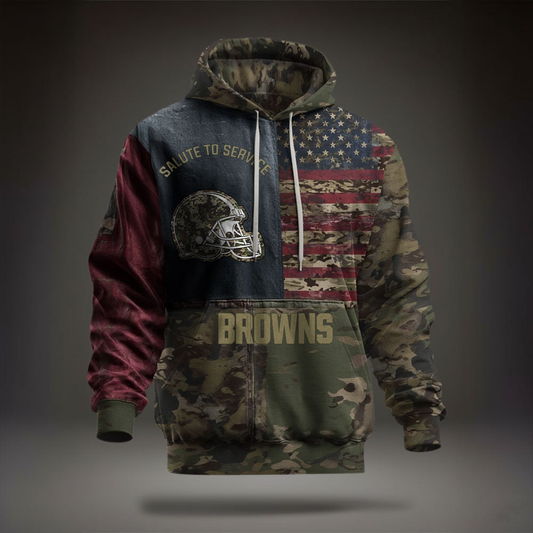 NFL CLE Salute To Service Hoodie DDT NTL